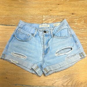 Bullhead High-Rise Denim Shorts